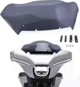 Ws-228-hd23na Dxfpark #dxf 8 Inch Smoke Wave Windshield For Harley Street Glide Cvo/se Fltrxse 2023 2024
