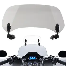 Efmotorshop 211100197761 Adjustable Clip On Windshield Extension Spoiler Wind Deflector For Motorbike Us