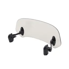Mtdf102-us Evomosa Gray Motorcycle Adjustable Clip-on Windshield Extension Spoiler Deflector