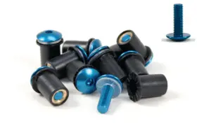 15-36022 Factory Effex 8pk Blue Dome Windscreen Screw Kit