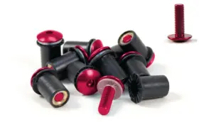 15-36023 Factory Effex 8pk Red Dome Windscreen Screw Kit