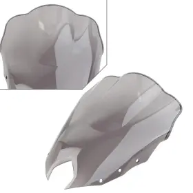 Flashbuyeasy 550753296286 Windscreen Windshield Wind Screen Abs For Yamaha Fz-6r 2009-2015 Gray Motorcycle