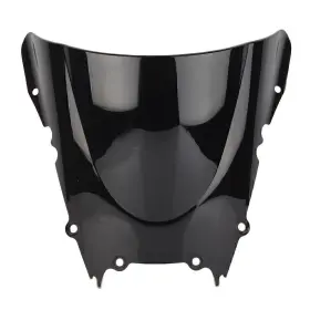 Flashbuyeasy 550753309528 Front Windshield Windscreen Double Bubble For Yamaha Yzf R6 600 98-02 Black