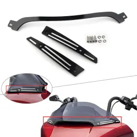 Flashbuyeasy 550753695515 Split Windshield Trim Kit Fit For Harley Touring Road Glide Fltrx 2015-2016 Pair