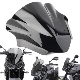 Mt-09 Fortodayy 550754936839 Windshield Windscreens Deflector For Yamaha Mt09 Fz09 17-20 Black