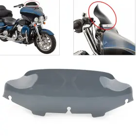 Geminiauto-ususa 331234302920 6 Inch Front Windshield Windscreen For Harley Touring Electra Street Glide 96-13 Tan