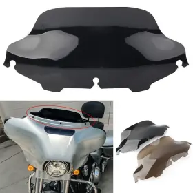 Geminiauto-ususa 536123135836 8 Inch Wave Windshield Windscreen For Harley Touring Electra Street Glide 1996-13 Us