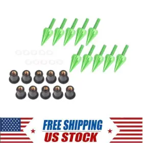 Goodnewstoreusa 550718596598 10x Windscreen Windshield Spike Bolts For Honda Kawasaki Suzukigreen Us