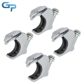 Gre119960 Greatparts 4pcs For Fxdb Fxdf Dyna Super Wide Glide 49mm Motorcycle Windshield Clamps New