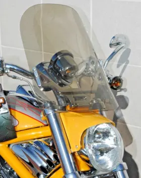 10-1016cgs Harley-davidson Windvest Windshield V-rod Gun Smoke 14 Inch #