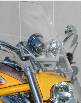 10-1816c Harley-davidson Windvest Windshield V-rod / Clear 18 Inch #