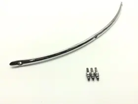 199304 Harley-davidson Front Chrome Windshield Trim 2001 Electra Glide Police Efi Flhtpi 2112 X