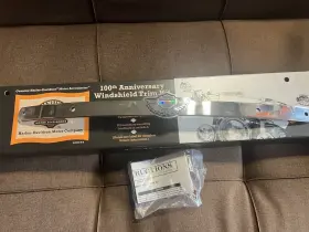 57125-02 Harley Davidson 2003 100th Anniversary Windshield Trim Kit - King Size Flsts