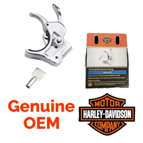 57400008 Harley-davidson 49mm Locking Quick-release Windshield Clamp Chrome