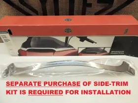 57400295 Harley-davidson Oem Ft15-23 Road Glide And Ft23-25 Rg-3 Chrome Windshield Center Trim Piece