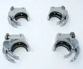 57400465 Harley-davidson 4 Genuine Chrome 39mm Quick Release Windshield Clamps Hardware