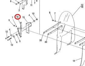 58081-83 Harley-davidson Nos 87-93 Flhs 91-95 Flhtp Left And Right Windshield Adjusting Brackets Oem