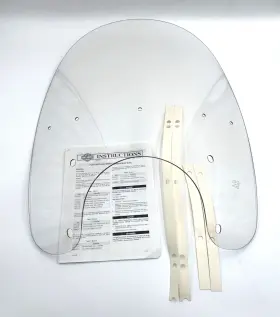 58657-97a Harley-davidson Oem Clear 19 Inch King Windshield Wind Screen 86-17 Fl Softail