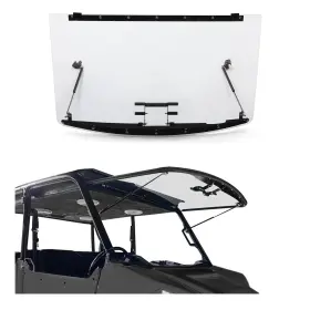 Vc-lyps-031s Hecasa 3-in-1 Flip Windshield Compatible With 2013 Polaris Ranger Xp 900/900 Cr
