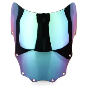 Hkseller-au 550752923862 Moto Windshield Wind Screen For Kawasaki Ex500 Ninja 500r 1993-2009 Deep-iridium