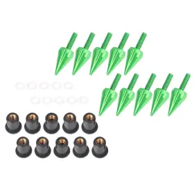 Hkseller-au 612057679223 10x Green Windscreen Windshield Wind Screen Spike Bolt For Hyosung Honda Bajaj