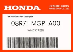 08r71-mgp-a00 Honda Genuine Windscreen -