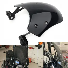 Hukyu 550719592360 Abs Motorcycle Windscreen Windshield For Harley Dyna/softail Xsr900 2016-2019