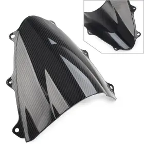 Hukyu 550738646990 Black Carbon Fiber Abs Windshield Shield For Suzuki Gsxr600 Gsxr750 K11 2011-19