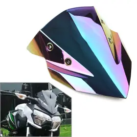 Hukyu 612063705237 Deep-iridium Motorcycle Windshield Windscreen For Kawasaki Z400 2018-2022 2021