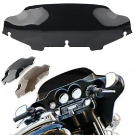 Hukyu-65yf805 Hukyu 6 Inch New Wave Windshield Windscreen For Harley Touring Electra Street Glide 96-13
