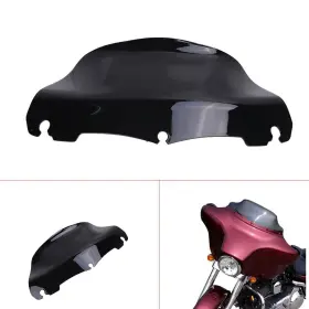 Jade Onlines 710154766775 9 Inch Black Wave Windshield Windscreen For Harley Electra Touring Street Flh