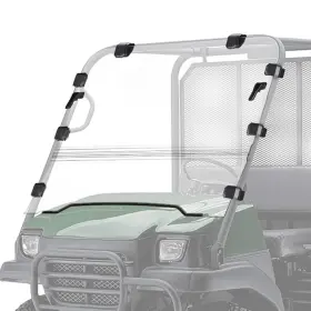 B0110-12801cl Kemimoto Utv Flip Windshield Compatible With Kawasaki Mule 3010 20032009 And