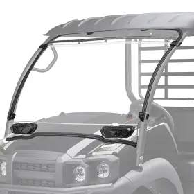 B0110-15701-cl Kemimoto Vented Windshield Compatible With Kawasaki Mule Sx Se Xc Le 2017 S