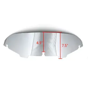Win-016-chrome Kingdarn 4.5 Inch Windshield Windscreen For Road Electra Street Glide King Touring