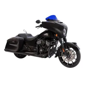 2312-1254 Klock Werks Kolor Flare Ice Windshield 10 Inch Blue Indian 2014-2024 Chieftain