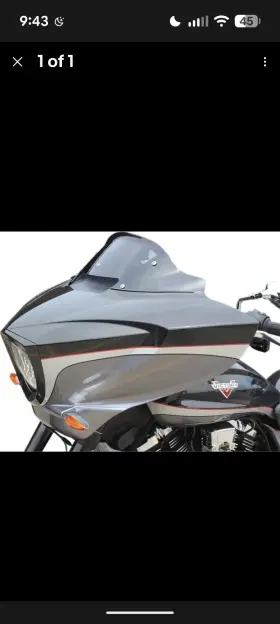 Kw05-01-0431 Klock Werks Low Flare Windshield Dark Smoke Victory Cross Country/magnum