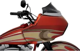 Kww-01-0190 Klock Werks Windshield 8 98-13 Fltr Black
