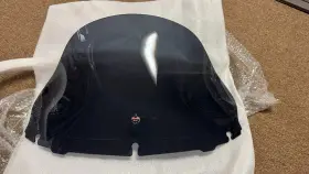 Kww-01-0372 Klock Werks Flare Windshield Harley-davidson 11.5 Inch Dark Smoke 2014-2024 Old Style Fairing