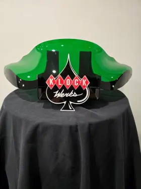 Kww-01-0692 Klock Werks Used 8 Inch Green Flare 1998-2013 Harley Davidson Road Glide