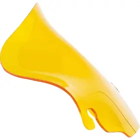 Kww-01-0696 Klock Werks Kolor Flare Windshield - 6-1/2 Inch Yellow Flh