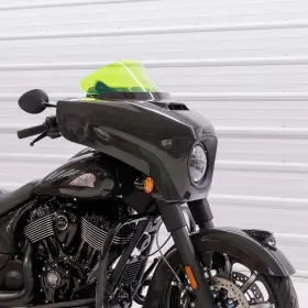 Kww-04-0634 Klock Werks Kolor Flare 10 Inch Green Ice Windshield For 2014-2024 Indian Chieftain