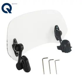 Qs387952qr Lablt Universal Motorcycle Windshield Extension Adjustable Clip-on Windscreen Extender