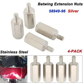 Mp04-002-0033s-le Lenkdou 58949-96 Batwing Extension Nut Standoff Stud Outer Fairing For Harley Touring
