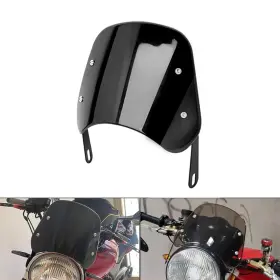 Lisylineauto Lisy-150 Universal Motorcycle Windshield Deflector Windscreen Wind Black