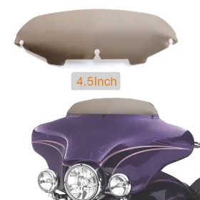 Ws-165-hd9613 Lrdabit #lrd 4.5 Inch Round Windshield For Harley Electra Street Glide 96-2013 Windscreen -yellow