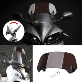 Win-075-dsmoke Madhornets Universal Adjustable Clip On Windshield Extension Deflector Blu
