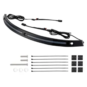 Win-191-blk Madhornets Led Running Turn Signal Light Windshield Trim For 2014 Electra Glide Black