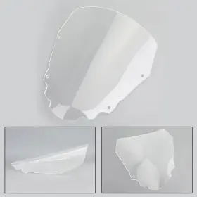 Win-k243-clear Madhornets Clear Windshield For Kawasaki Klr650 2008-14