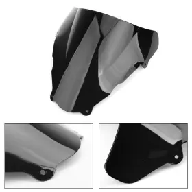 Win-s309-chrome Madhornets Abs Windshield Windscreen Wind Shield For Suzuki Sv400 Sv650 1999-2002 Black