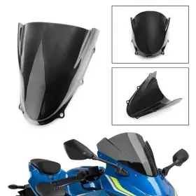 Win-y409-iridium Madhornets Abs Windshield Windscreen Wind Shield Protector For Suzuki 17-18 Gsxr 125 Black